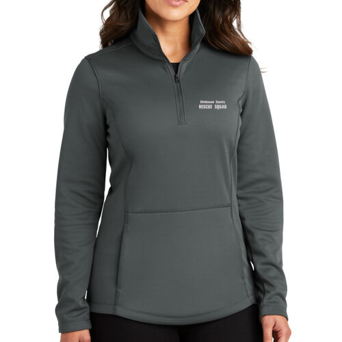 Ladies Smooth Fleece 1/4 Zip w/ Name Option Thumbnail